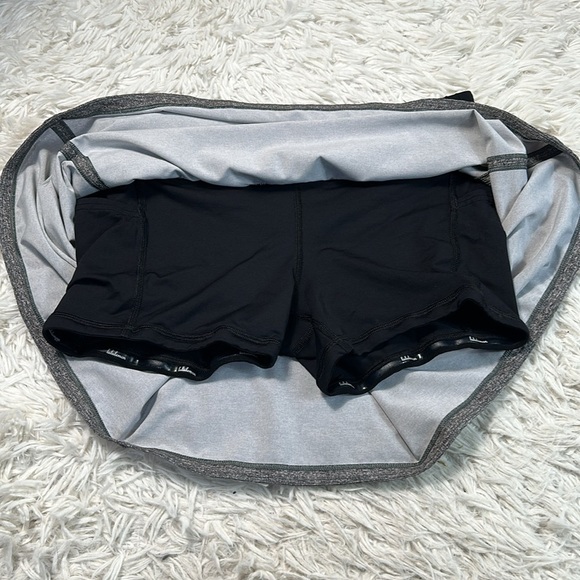 Lululemon Pace Rival Skirt (Tall) *No Panels 15" Heather Lux Multi Black / Black - Picture 3 of 6